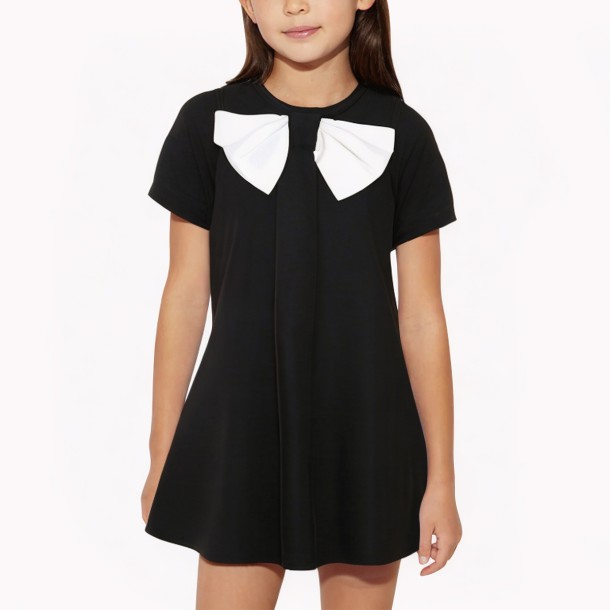 sleeveless bow dress