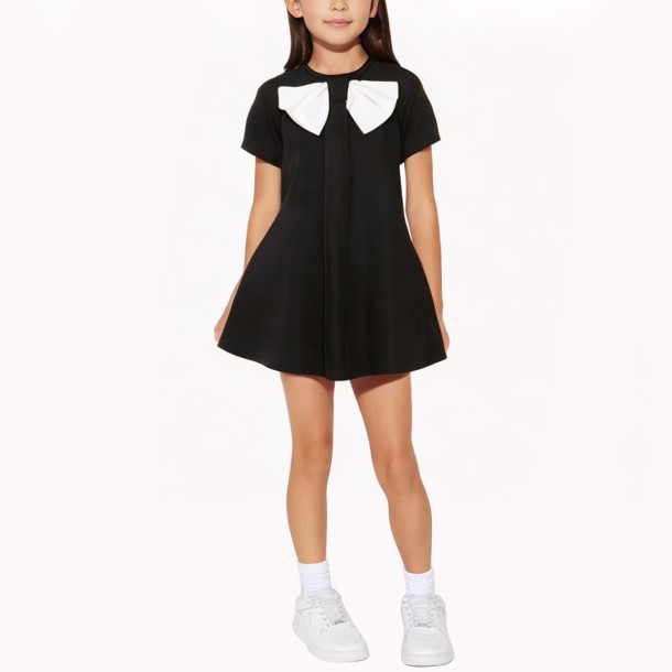 sleeveless bow dress