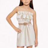  Off-Shoulder Dress for Girls