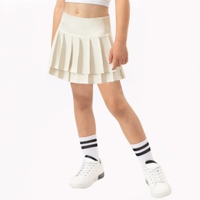 Girls Double Pleated Skirt