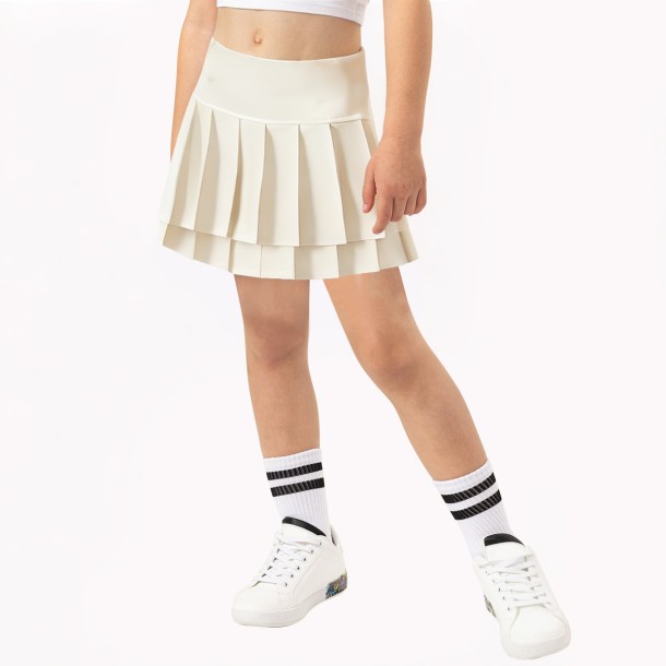 Girls Double Pleated Skirt