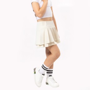 Girls Double Pleated Skirt
