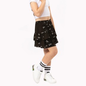 Girls Bow Print Skirt