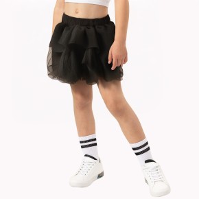 Girls Double Layer Puffy Mesh Skirt