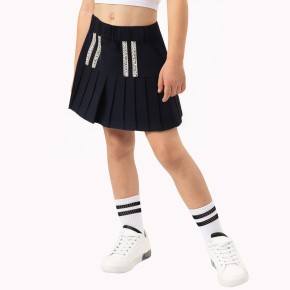 Girls' Cotton Pleated Skirt
