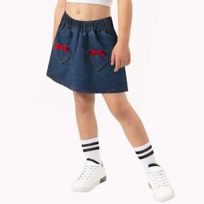 Girls A Line Denim Skirt