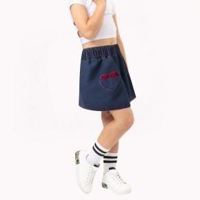 Girls A Line Denim Skirt