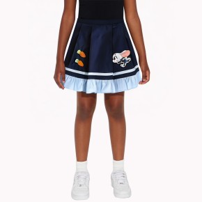 Girls' Contrasting Pleated Skirt