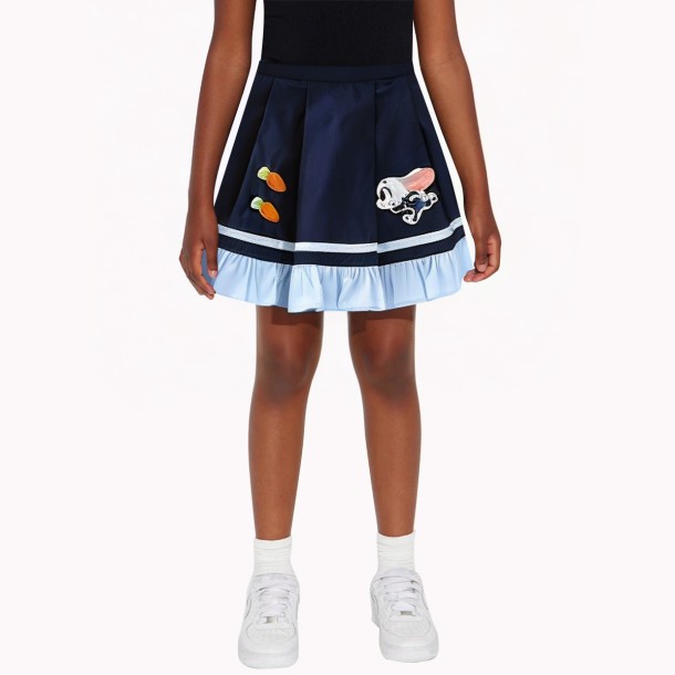 Girls' Contrasting Pleated Skirt