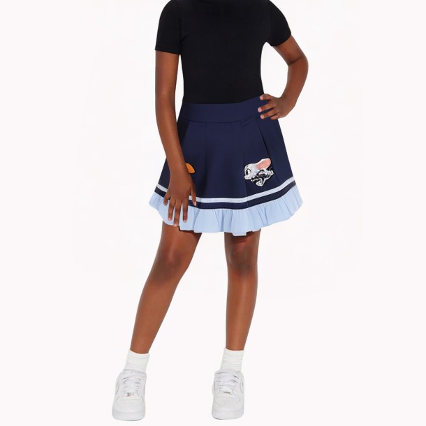 Girls' Contrasting Pleated Skirt