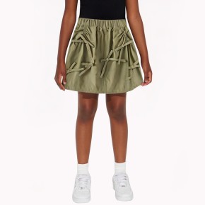Solid Color Bow Skirt