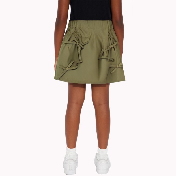 Solid Color Bow Skirt
