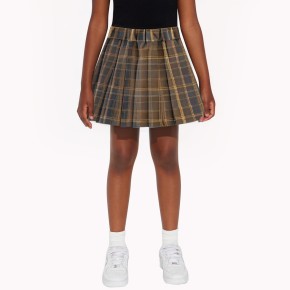 Fashionable Plaid Pleated Skirt