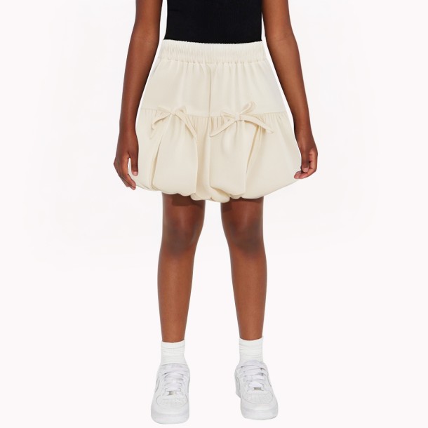 Off White Flower Bud Skirt