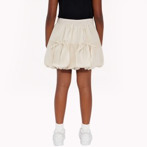 Off White Flower Bud Skirt