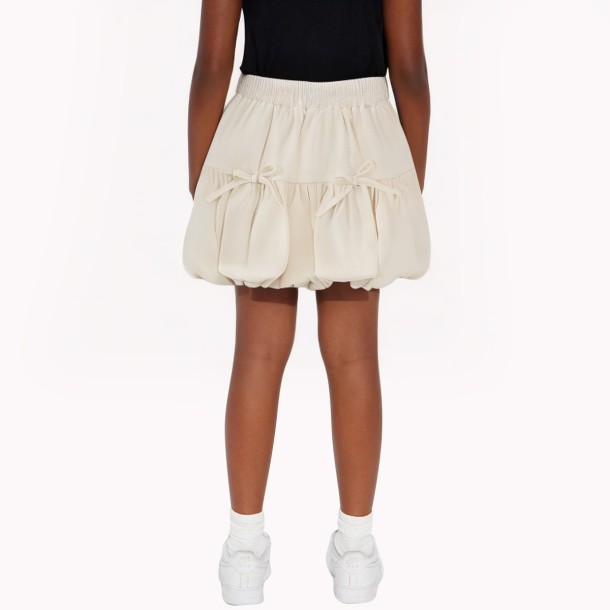 Off White Flower Bud Skirt